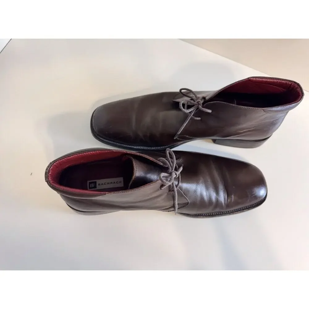Bachrach Brown Genuine Leather Boots, Size 14, 48-05